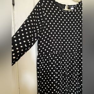 Black Polka Dot Maxi Dress